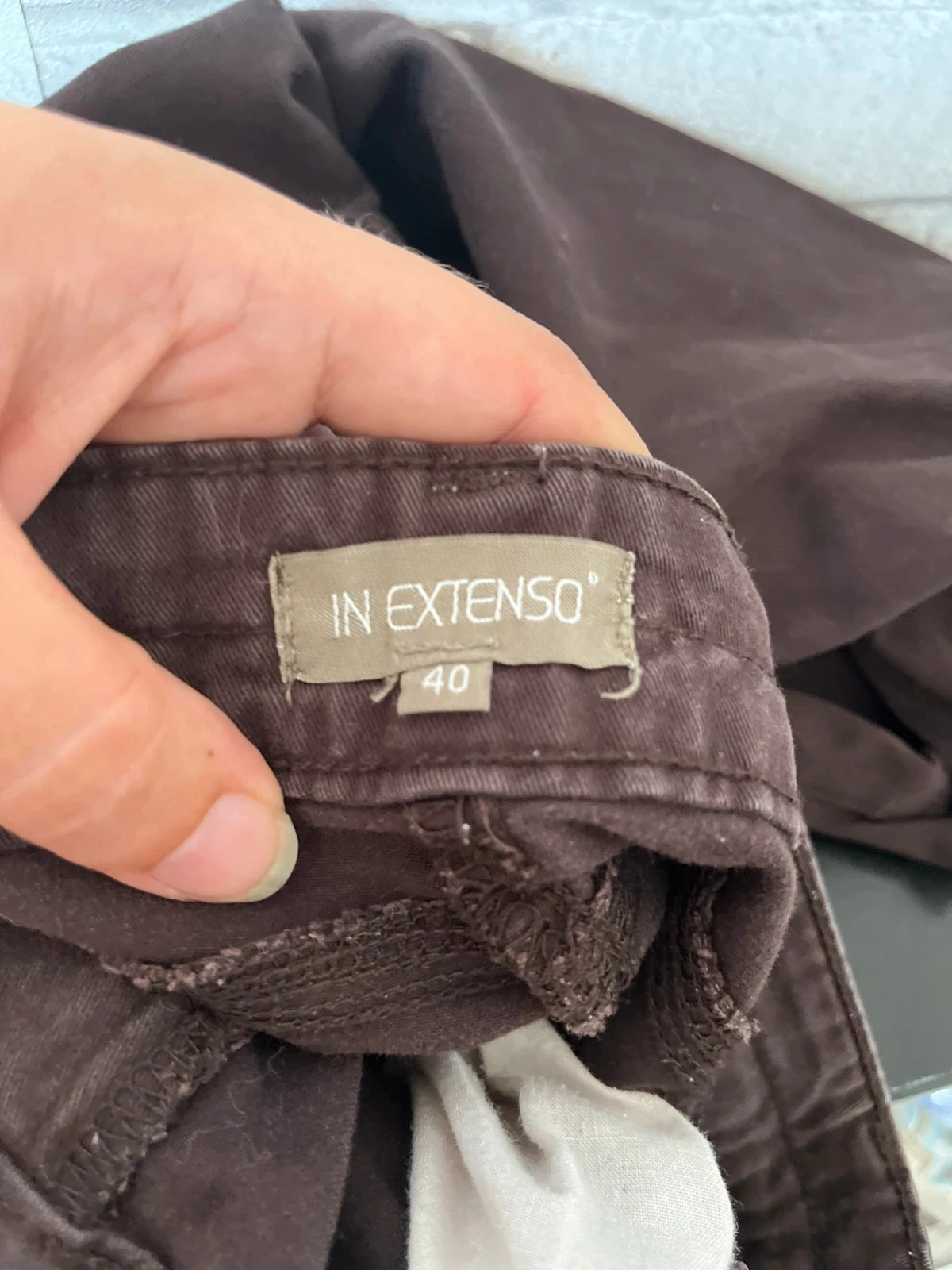 Brown straight pants – Size 40 – In Extenso – photo 3